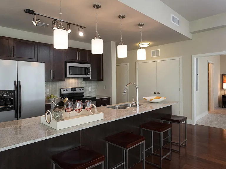 Over-sized gourmet counters in our tower homes