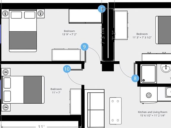 2nd image of 217 Thompson St #31A