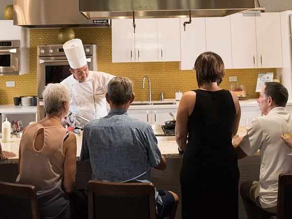Chef Demo in the Culinary Kitchen