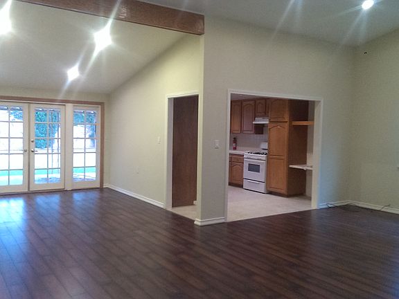 Entryway view of living spac