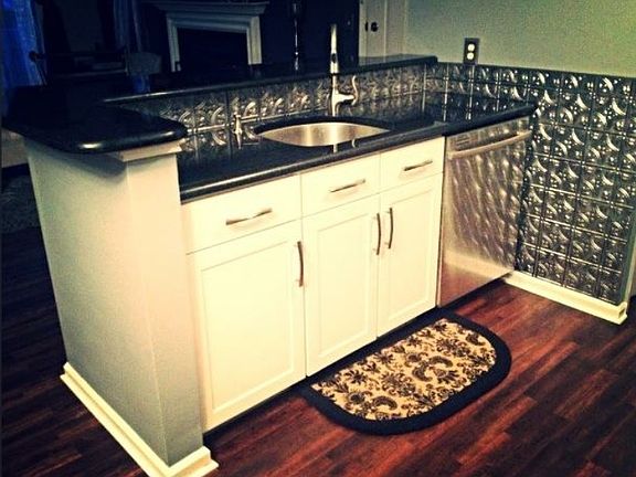 Open floor plan. Kitchen opens to the living room and dinin