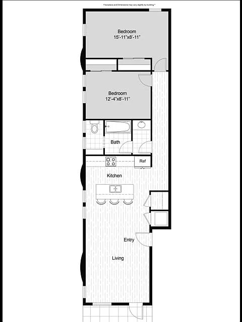 Floor plan 2-Bed Flat
