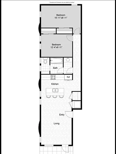 Floor plan 2-Bed Flat