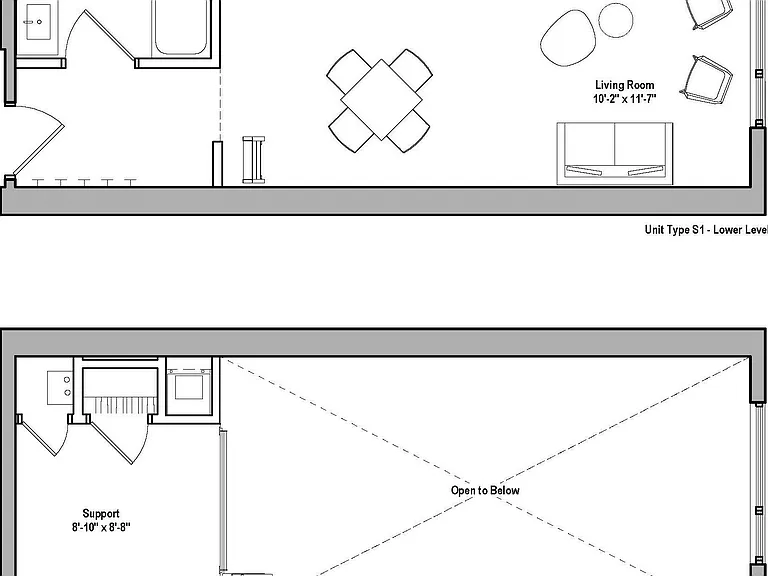 S1 floor plan 500 Ocean
