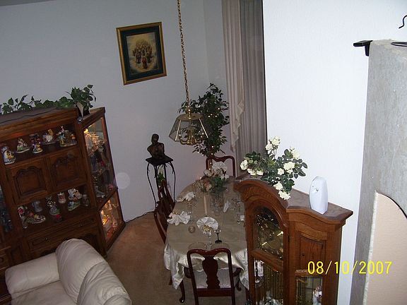 dinning area/view from top of stairs