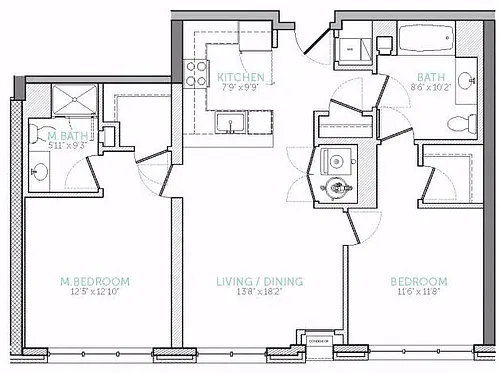 Floor plan 2B-2