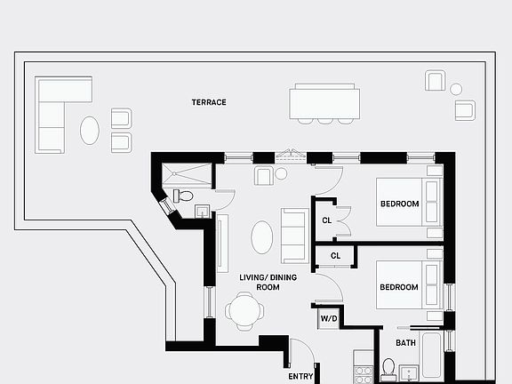 2nd image of 244 W 72nd St #Penthouse 2