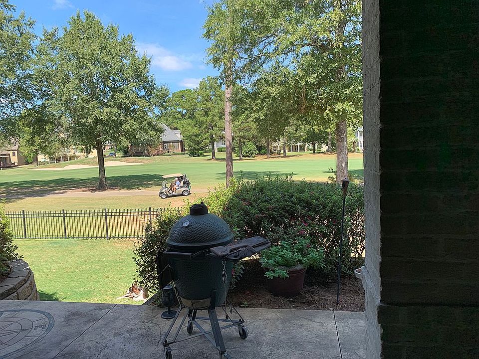 View from covered back patio