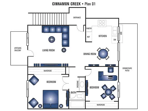 Floor plan Plan D1