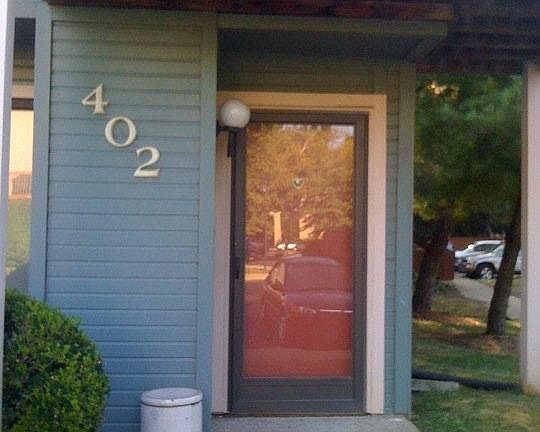 Front Door of this corner unit