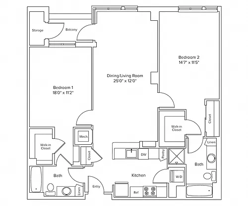 Floor plan B17