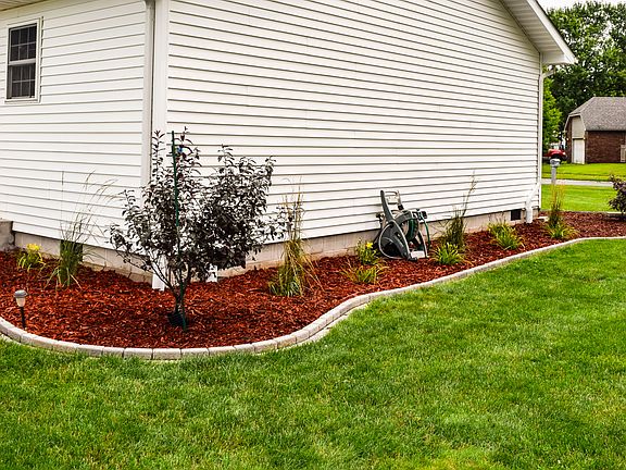 New brick edging & plants