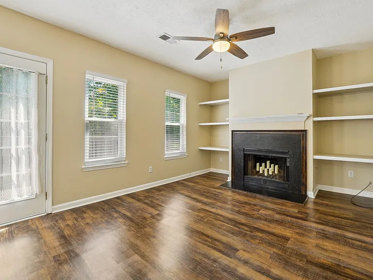 Cozy keeping room off kitchen and deck
