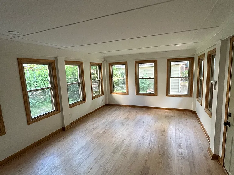 3 season room overlooking backyard