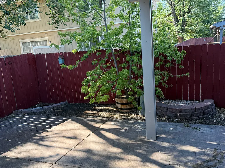 Patio in back