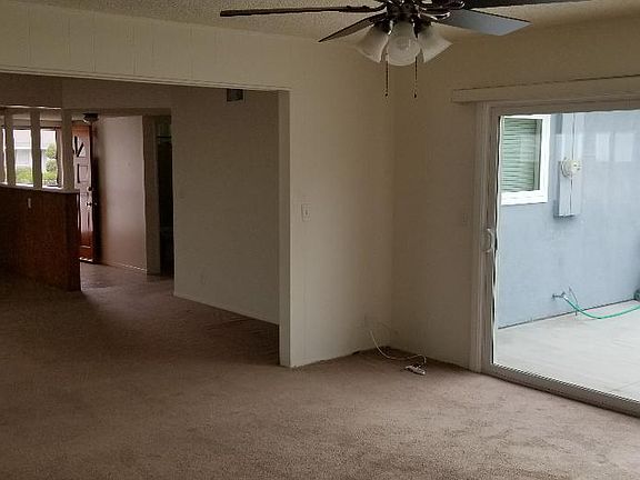 Family Room looking at the back yard and Living Room