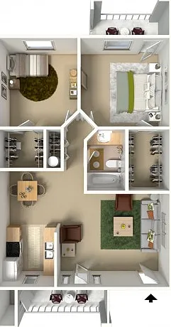 Plan D Furnished Plan D Furnished