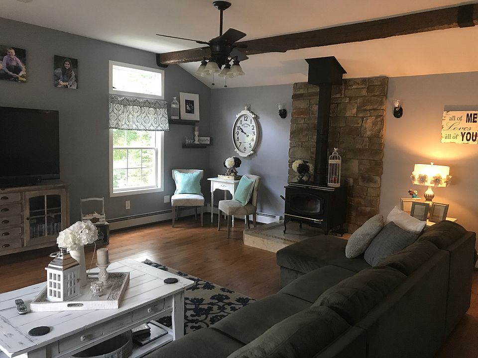 Great Room w/ Wood Stove