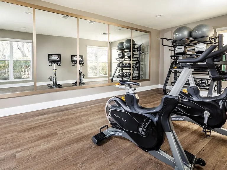 Fitness studio with cardio equipment