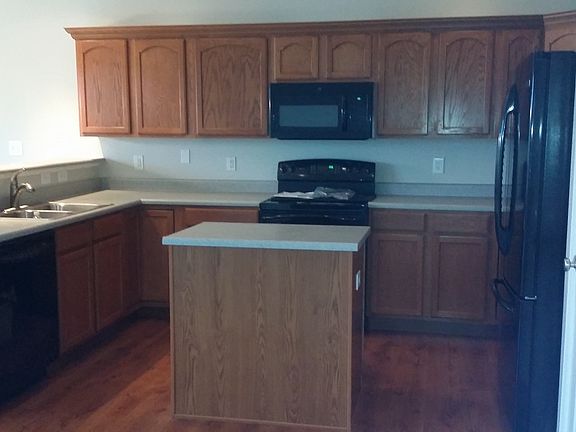 Kitchen with island.