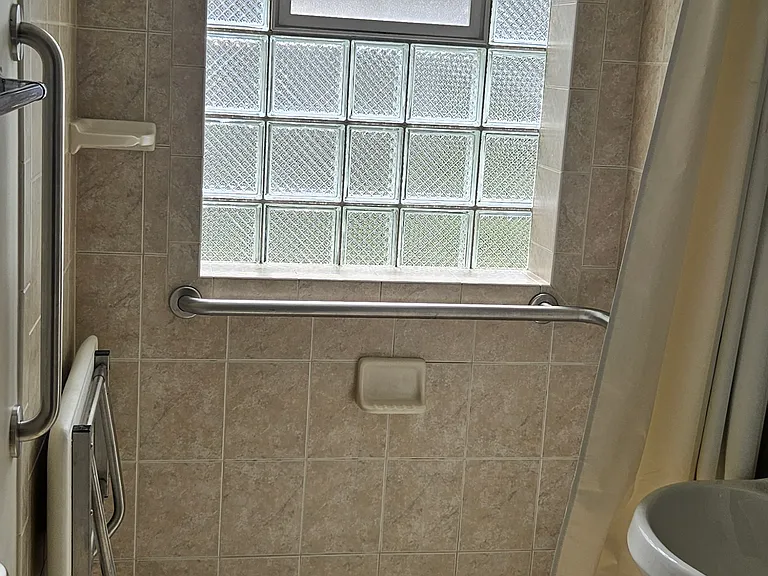 Walk in shower handicap accessible