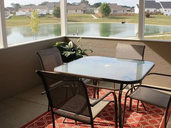 Screened Porch with view of Lake
