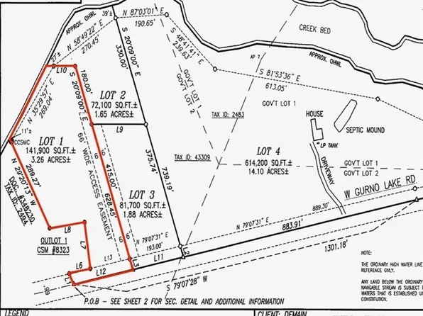 LOT 1 Gurno Lake Ln, Hayward, WI 54843