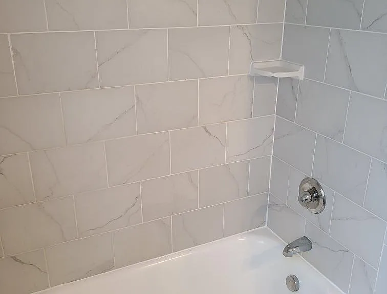 new tub and tile