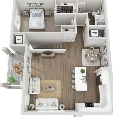 Floor Plan 1G | Seasons at Mount Pleasant | Apartments in Mount Pleasant, WI Floor Plan 1G | Seasons at Mount Pleasant | Apartments in Mount Pleasant, WI