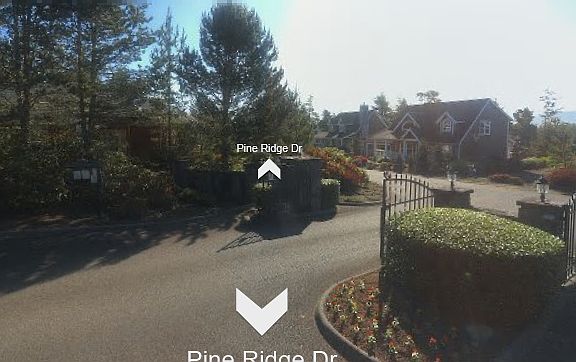 gate entrance to pine ridge