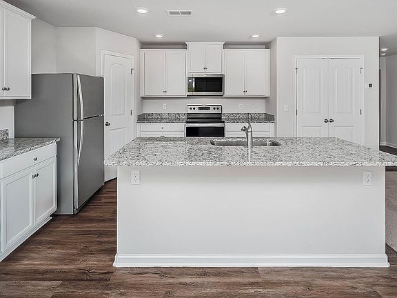 Stainless steel appliances in the kitchen