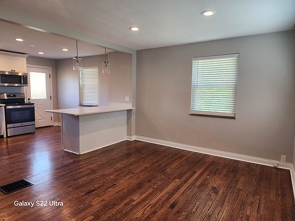 Family open to kitchen