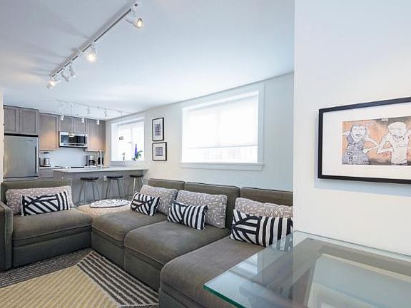 Living room and kitchen
