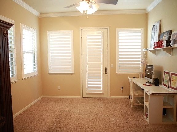Master Bedroom with Sitting Area & Access to Backyard