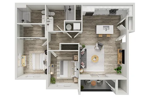 Floor plan Two Bedroom