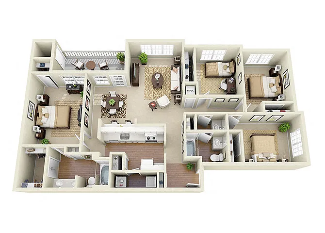 Floor plan The Dorset