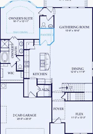 Amherst Floor Plan, Quick Move-In Home, Floor 1