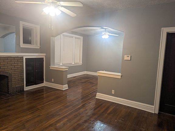 Living room into dining room