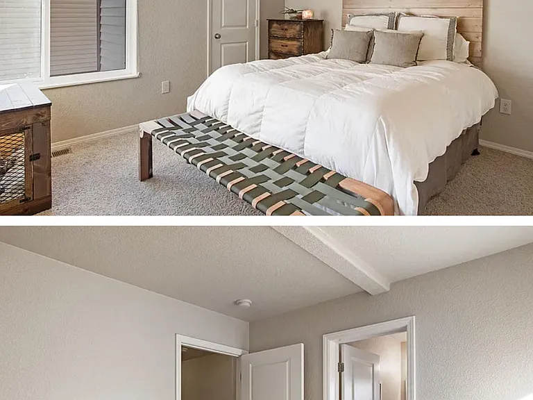 Master bedroom with en-suite bathroom