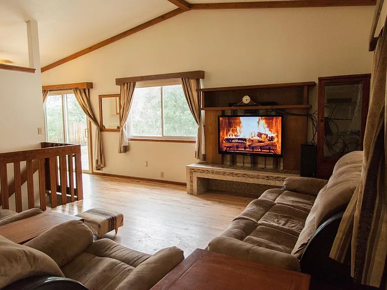 Main room fireplace
