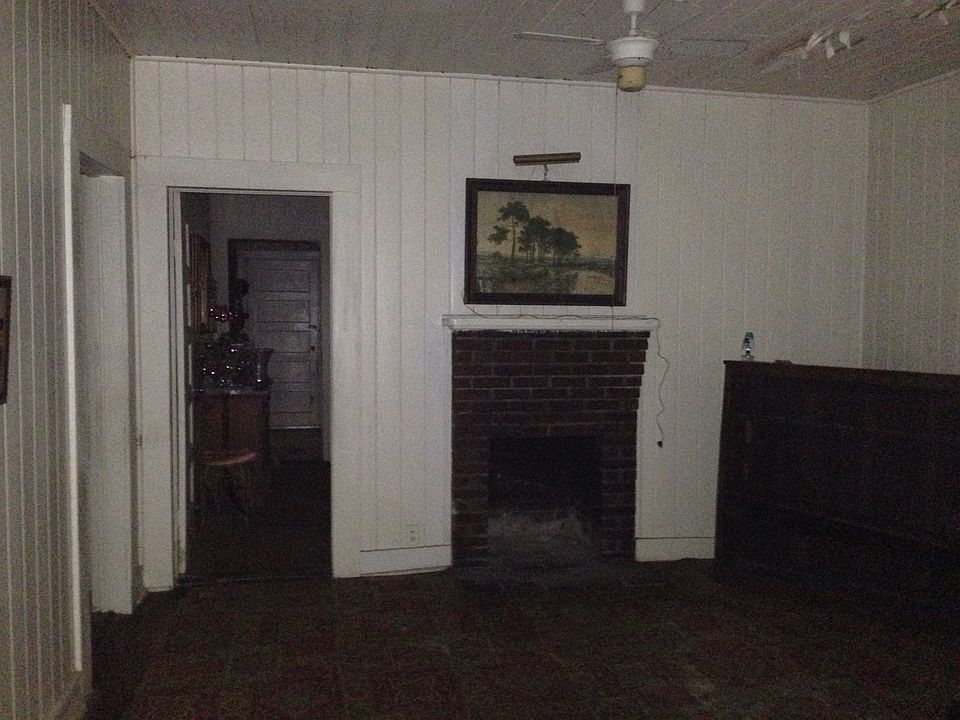 Living room with fireplace