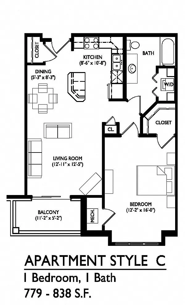 Floor plan C2N (Surface Lot Parking Only)