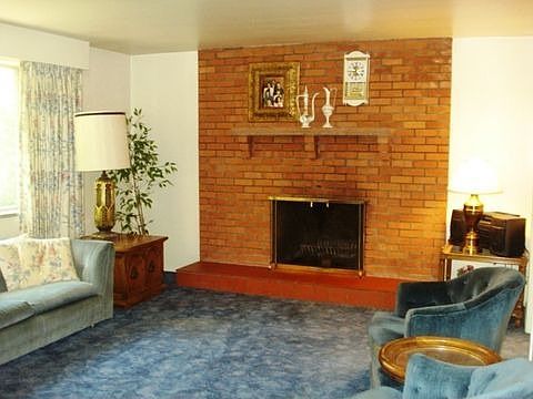 Living Room with Fireplace