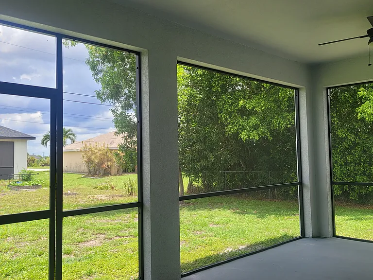 Screened lanai