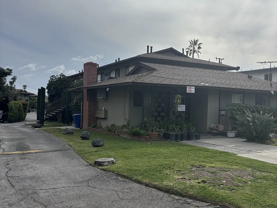 Front of apartments