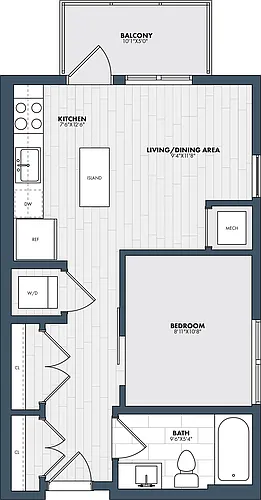 Floor plan Studio-S2
