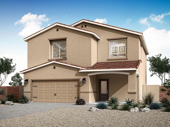 Rendering of the two-story Snowflake with coach lights.