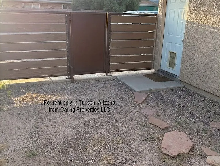 Part of backyard