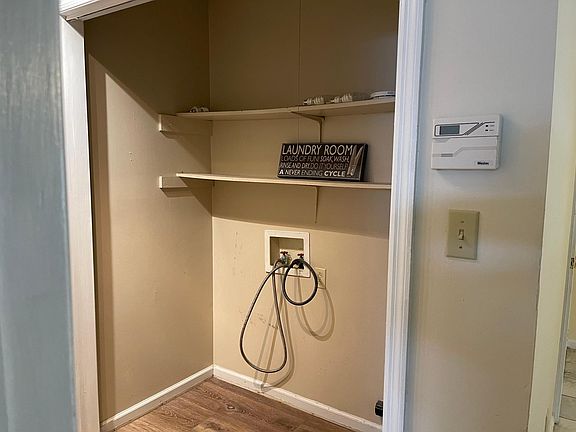 washer hook up