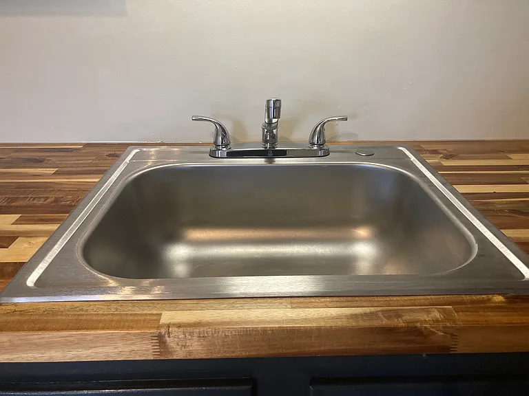 New stainless sink